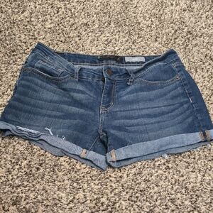 Aeropostale Blue Jean Shorts with Rolled Hems
